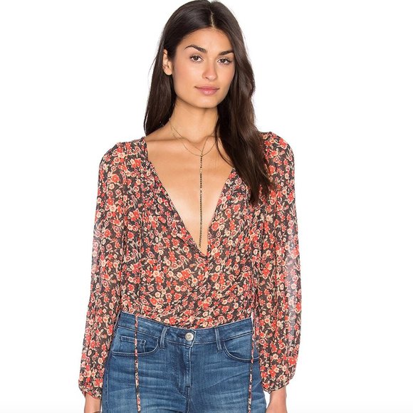 Free People Anna Bodysuit in Black Combo - Picture 3 of 12